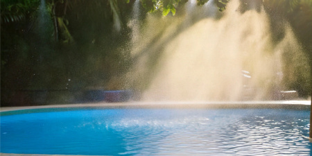 GARDEN SPRINKLER WATER CURTAIN MIST IRRIGATION SYSTEM 10M BRASS NOZZLES