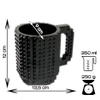 Creative LEGO Brick Mug with Starter Kit - Black
