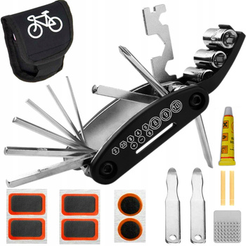 Bicycle Accessories bicycle wrench repair kit and inner tube patches case