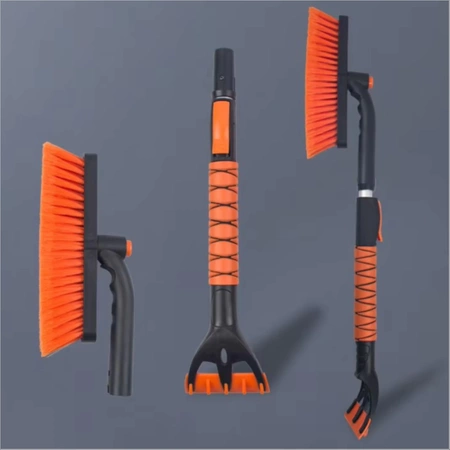 Car Window Scraper and Snow Brush for Clearing Snow from Vehicles