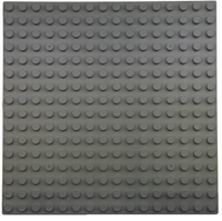Construction board for LEGO DUPLO bricks - dark grey