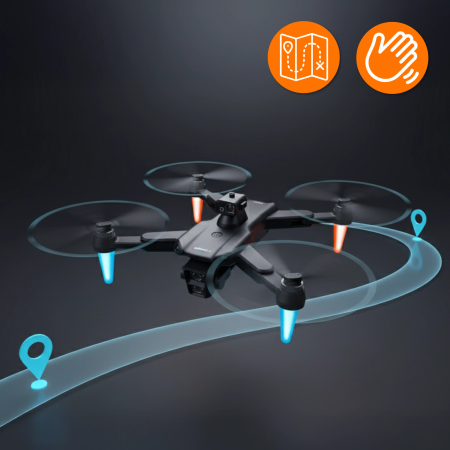 DRON FlyPro14 2 kamery RADAR PRZESZKÓD silniki BEZSZCZOTKOWE 75min ZABAWKA