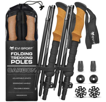 TREKKING POLES for Walking Poles NORDIC WALKING CARBON Carbon Fiber | CARBON