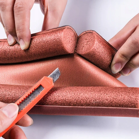 PĚNOVÉ TĚSNĚNÍ OKEN, dvojité akustické, Hnědý - sada 4 ks