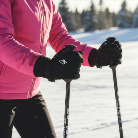 THERMOACTIVE WINTER RUNNING GLOVES TOUCHSCREEN FOR PHONE MEN’S L/XL