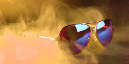 Polarised sunglasses AVIATOR Pilots UV400 set XXL with case - mirror blue