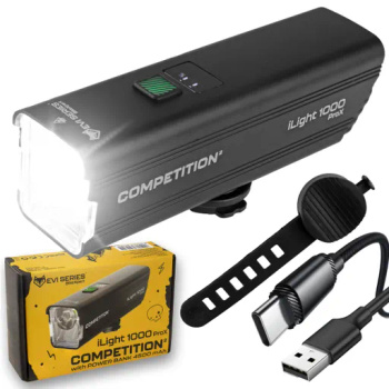 Strong Front Bike Light iLight 1000 ProX for Handlebar 4500 mAh USB-C | iLight 1000 ProX