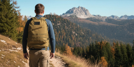 MILITARY TACTICAL BACKPACK TOURIST SPORT TREKKING FOR MOUNTAINS - BEIGE