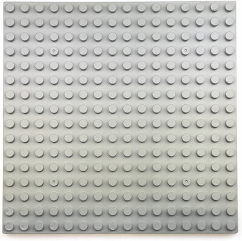 Construction board for LEGO DUPLO bricks - light grey