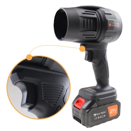 Cordless Battery-Powered Blower for Leaves, Snow, and Car Drying - 1050W