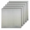 CONSTRUCTION PLATES for LEGO Duplo blocks 16x16 creative SET of 5 pieces light grey