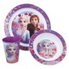 Frozen-themed Breakfast Set for Microwave - Plate, Bowl, Cup