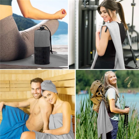 Mikrovláknový rychleschnoucí měkký ručník Posilovna Pláž Bazén 180x90 cm