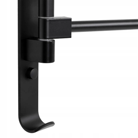 Towel rail, bathroom handle, movable, LOFT black