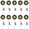 Venkovní zahradní solární LED lampička pampeliška Ohňostroj FIREWORKS 120 LED - sada 10 kusů