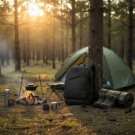 PLECAK WOJSKOWY TAKTYCZNY MILITARNY TURYSTYCZNY SPORTOWY TREKKINGOWY W GÓRY - CZARNY