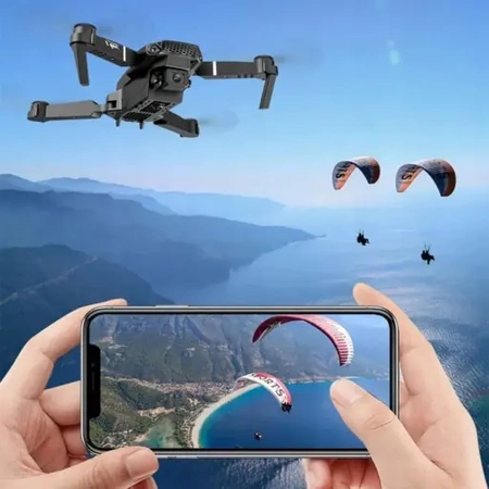 Drone EVI E90 PRO camera 4K HD WIFI toy, hover, range 250m + 3 batteries (3x20 min)