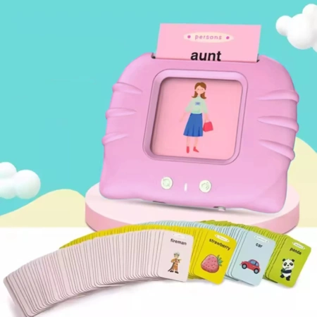 Educational card reader for LEARNING POLISH-ENGLISH 112 cards 224 words