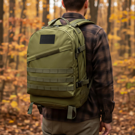 PLECAK WOJSKOWY TAKTYCZNY MILITARNY TURYSTYCZNY SPORTOWY TREKKINGOWY W GÓRY - ARMY GREEN