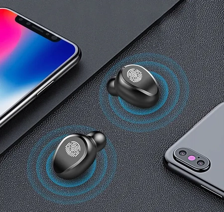 Bezdrátová sluchátka EVI TWS s powerbankou a BT 5.1