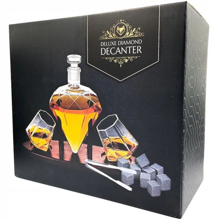 Karafka do Whisky ze szklankami EVI PREMIUM Diament - zestaw prezentowy