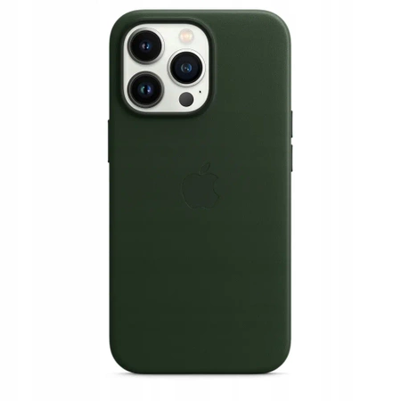 Oryginalne etui APPLE iPhone 13 Pro Skórzane - Zielone (Sequoia Green) - MM1G3ZM/A