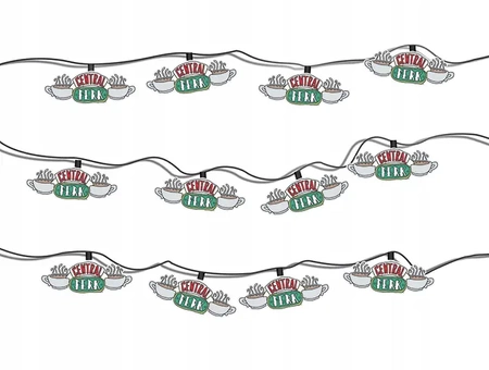 Friends Friends Christmas tree lights with Central Perk logo