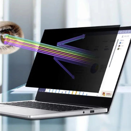 Filtr ochrany soukromí na monitor - ochrana dat GDPR - 27 palce, rozměry 598x337 mm