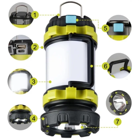 Dobíjecí svítilna HOLIDAY POWERBANK kempinkové světlo REFLEXOR