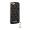 Etui GUESS CHARMS 4G z zawieszką do iPhone 6+ / 6S+ / 7+ / 8+ (wersja PLUS) - szare
