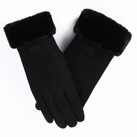 Women's winter gloves, warm touch gloves - smart black