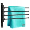 Towel rail, bathroom handle, movable, LOFT black