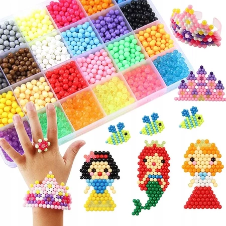 Koraliki wodne EVI KIDS MAGIC BEADS zestaw ponad 3800 sztuk