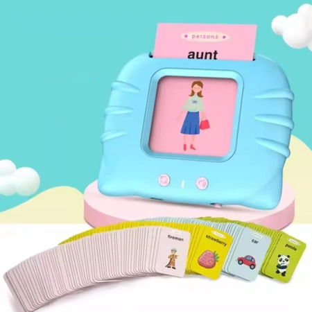 Educational card reader for LEARNING POLISH-ENGLISH 112 cards 224 words