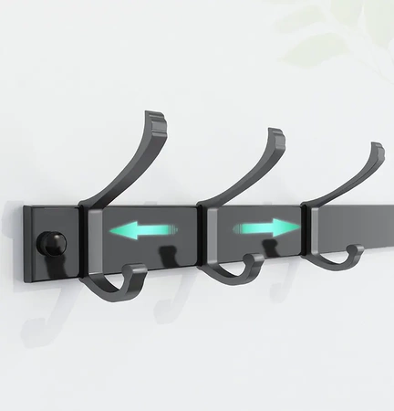 Wieszak łazienkowy EVI HOME Premium LOFT z uchwytami, haczykami na ręczniki