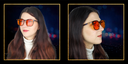 Computer Glasses Blocking 99% Blue Light, Anti-Blue Light, Black Case