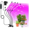 4x LAMPA DO WZROSTU ROŚLIN 80x UV LED UPRAWA TIMER KLIPS 9 TRYBÓW