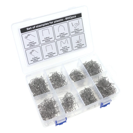 STAPLES FOR WELDING Plastic Welder TIPS for Soldering Iron 800 pieces + CASE