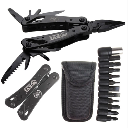 MULTITOOL 22v1 Survivalní multifunkční nástroj EVI TECH BITY + POUZDRO