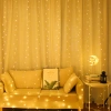 LED LIGHT CURTAIN 3x3 300 CHRISTMAS TREE LIGHTS WARM GARLAND XXL