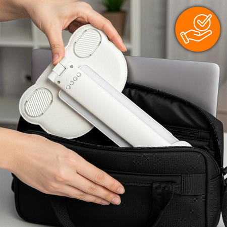 DESK LAMP LED DOUBLE DESK LIGHT CLOCK ORGANIZER TEMPERATURE DATE 6IN1