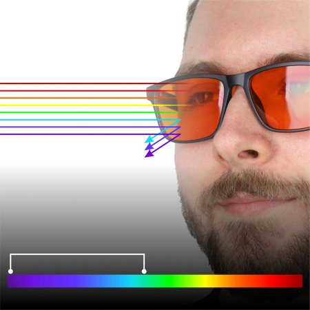 Computer Glasses Blocking 99% Blue Light, Anti-Blue Light, Black Case