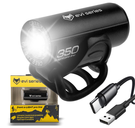 STRONG LED BIKE LIGHT Front & Rear Flashlight Rechargeable USB-C Bike