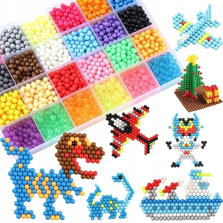 Koraliki wodne EVI KIDS MAGIC BEADS zestaw ponad 3800 sztuk