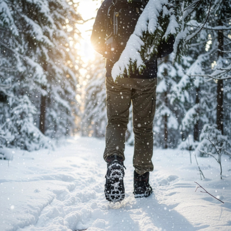 PROTISKLUZOVÉ TURISTICKÉ NÁVLEKY NA OBUV ŘETĚZY HROTY TREKINGOVÉ POUZDRO - 41-43 CRAMPONS PRO+