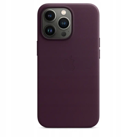 Originální kožené pouzdro APPLE iPhone 13 Pro - Dark Cherry - MM1A3ZM/A