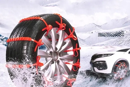 Snow chains, anti-skid emergency bands for wheels 10pcs