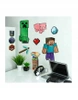 MINECRAFT samolepky na zeď 19 ks - velikost XXL