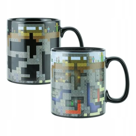 Kubek ceramiczny MINECRAFT termoaktywny z Creeper Steve Alex