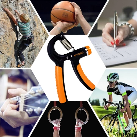 Hand gripper, PROFESSIONAL hands and arms training, adjustable, 5-60 kg